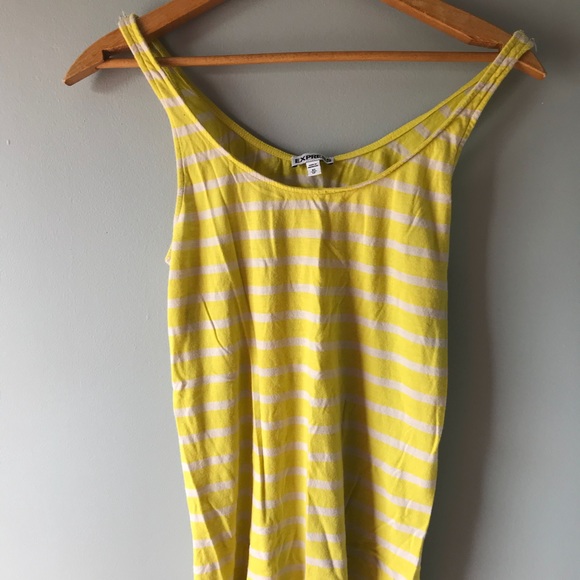 Express yellow and gray tank top - Picture 2 of 4